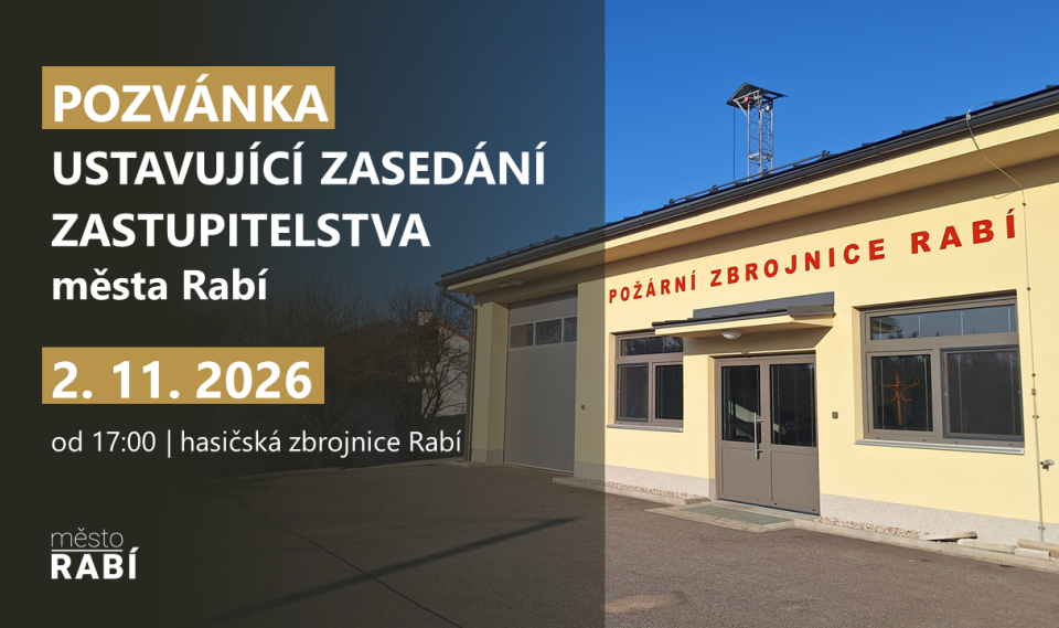 Aktualita Ustavující zasedání zastupitelstva města Rabí