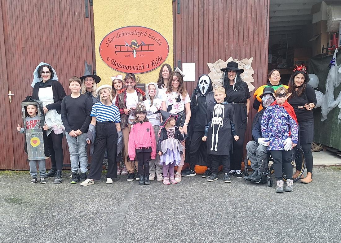 Halloween v Bojanovicích: kostlivci, pavouci a spousta zábavy