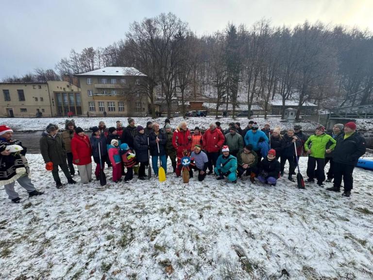 Vánoční splouvání Otavy. Foto: Jaroslav Potužník
