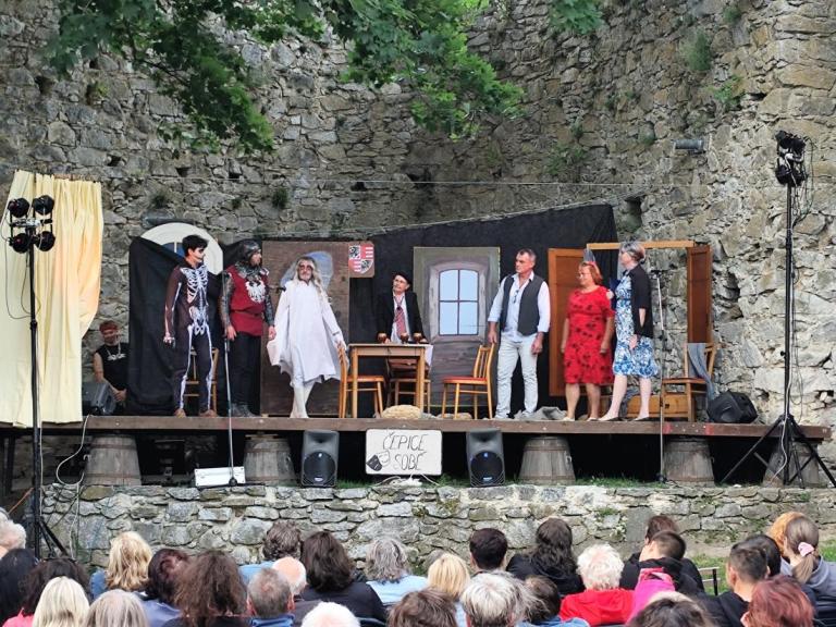 Čepidlo na hradu Rabí. Foto: Hana Rudová