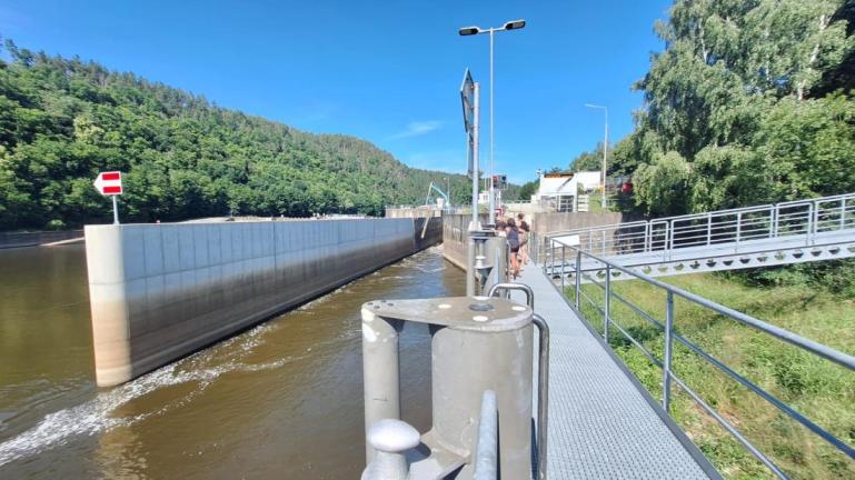 Plavební komora Kořensko. Foto: Tereza Freidingerová